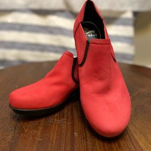 DANSKO Nantucket Red Leather Slip-on, Size 38